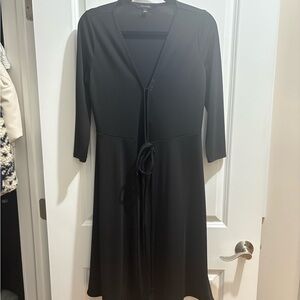Banana Republic Black Long Sleeve Dress